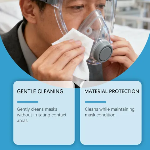 Jakehoe Μαντηλάκια Καθαρισμού Μάσκας CPAP Ήπια Φόρμουλα Μη Ερεθιστικά Αφαιρεί Λάδι Βρωμιά Καθημερινή Φροντίδα Υγιεινής