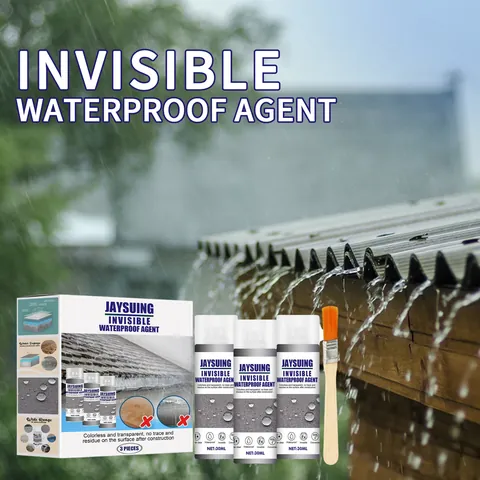 Transparent Invisible Waterproof Agent Kit Anti Leakage Glue With Brush For Home Bathroom Tile Roof Repair Leak Trapping Sealer