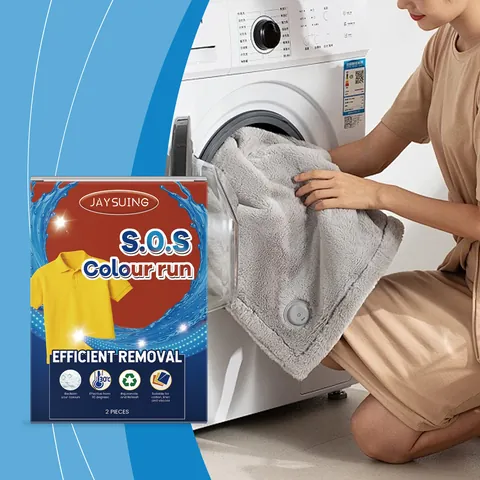 Jaysuing Kleding Vlekverwijderaar Poeder Kleurbescherming Wasmiddel Multi Effect Olievlekkenreiniger Wasverzachter Reinigingspoeder