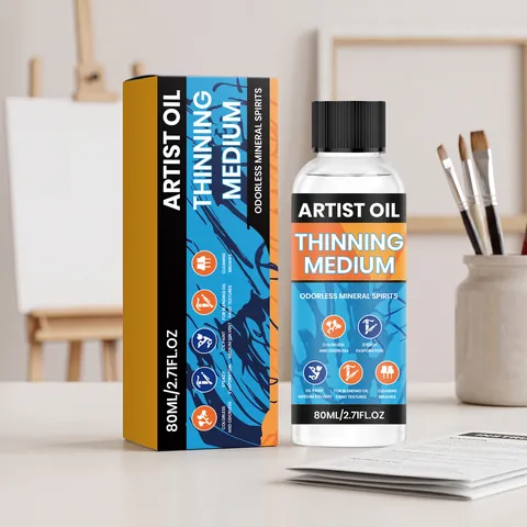 Professional Odorless Mineral Spirits Oil Paint Thinning Medium For Blending And Brush Cleaning Low Odor Fast Volatilization
