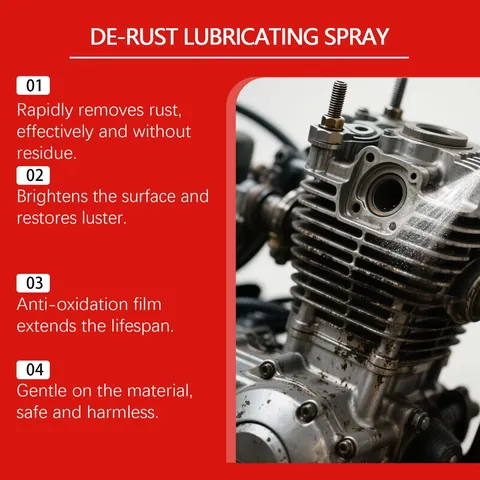 HOMONTH Rust Removal Spray Metal Hub Polishing Renovation Luster Maintenance Mild Cleaning Decontamination Rust Stain Remover