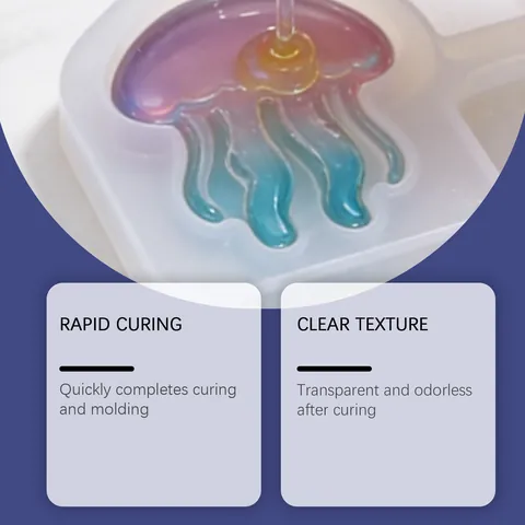 Stilruhe Kit Resina UV Transparente Curado Rápido Sin Olor Pegamento de Resina UV Con Mini Linterna UV para Fabricación de Joyas DIY