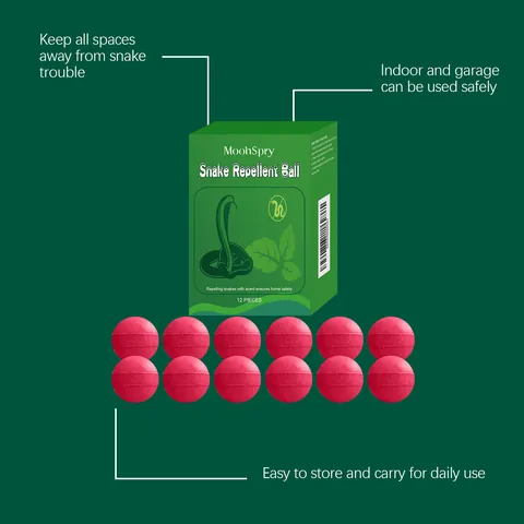 MoonSpry Slangenverjager Ballen 12 Stuks Veilige Geurverdrijver Voor Outdoor Camping Tuin Binnen Huis Ongediertebestrijding