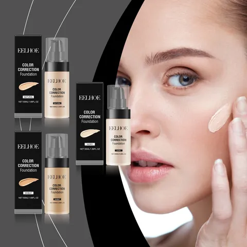 EELHOE Color Correction Foundation Waterproof Long Lasting Concealer Liquid Moisturizing Face Base Makeup For Women