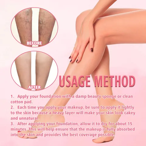 Body Makeup Foundation Concealer For Tattoo Coverage Natural Waterproof Long Lasting Body Skin Concealer For Scars Women Men