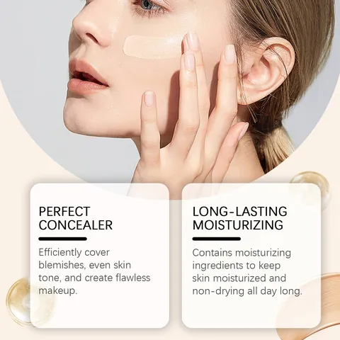 EELHOE Foundation που Αλλάζει Χρώμα SPF 50 Ενυδατικό Concealer Αντηλιακός Ορός Μακιγιάζ για Αψεγάδιαστη Επιδερμίδα