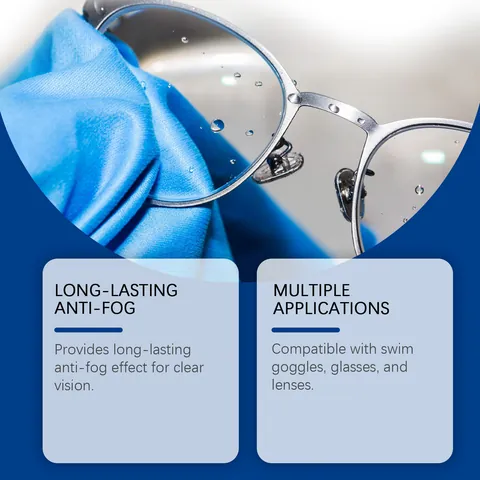 Lingettes de Nettoyage de Lentilles Nettoyant Pré-Humidifié Portable Pour Lunettes Écrans Objectifs Caméra Lingettes à Séchage Rapide Anti-Buée