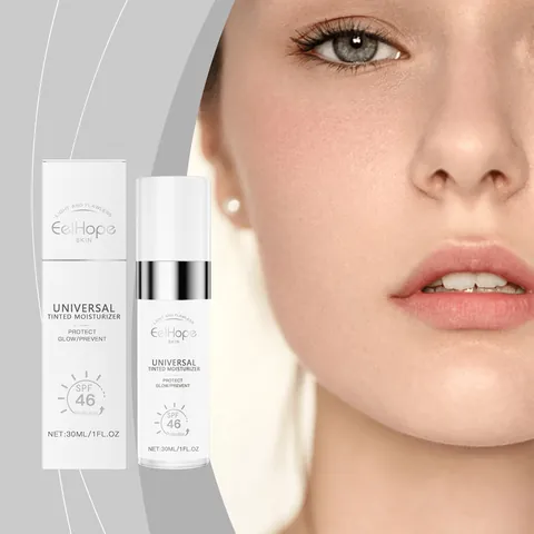 EelHope Universal Tinted Moisturizer Hydrating Brightening Face Repairing Cream For All Skin Types Matte Formula UV Protection