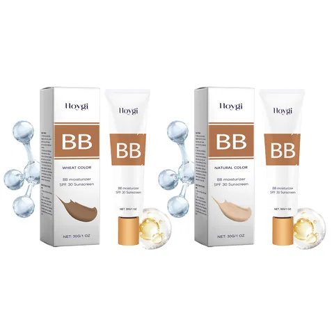 HOYGI Ενυδατική Προστατευτική BB Cream SPF 30 Αντηλιακή Κάλυψη Foundation Φυσικό Χρώμα Σιταριού Ελαφρύ Μακιγιάζ