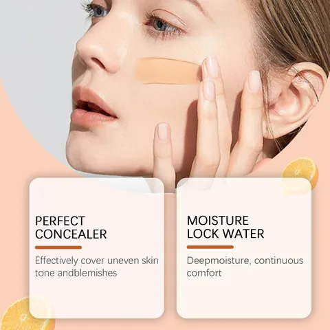 EelHope 3 In 1 Moisturizing Matte Liquid Foundation SPF 30 With Vitamin C And Orange Extract Long Lasting Face Makeup 30ml