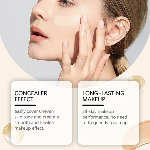 EELHOE Color Correction Foundation Waterproof Long Lasting Concealer Liquid Moisturizing Face Base Makeup For Women