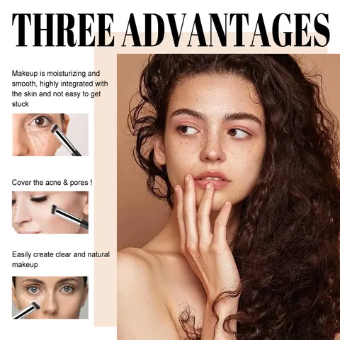 EELHOE Three Color Concealer Palette Moisturizing Full Coverage Face Cream For Dark Circles Acne Pores Blemishes Natural Makeup