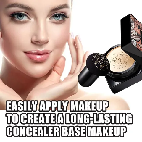 Magic Mushroom Head Cojín BB Cream Base Corrector Iluminador Impermeable Larga Duración Maquillaje Facial Para Mujer