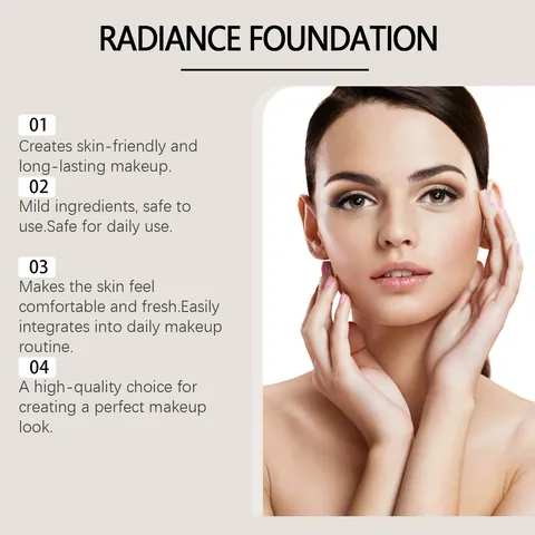 JAYSUING Radiance Foundation SPF 50 Αντηλιακός Ορός Ενυδατικό Concealer Φυσικός Τόνος Δέρματος Υγρό Foundation Μεγάλης Διάρκειας