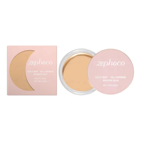 ZEPHOCO Natural Color Concealer Bronzing Balm Full Coverage Face and Body Moisturizing Long Lasting Blemish Covering Cream 8g