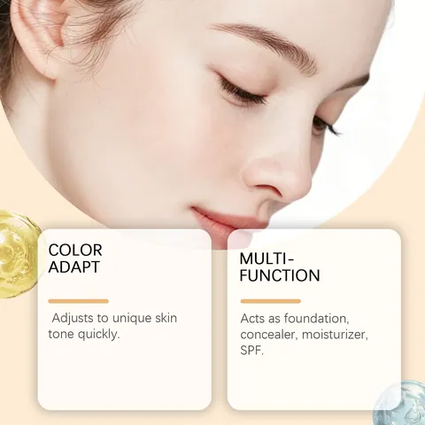 Zephoco BB Cream con Extracto de Caracol Multiefecto SPF 50 PA+++ Base de Maquillaje Hidratante Corrector Facial de Larga Duración