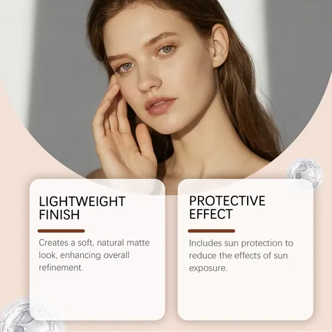 Zephoco Moisturizing Protective BB Cream Wheat Color SPF 30 Long Lasting Concealer Hydrating Foundation With Makeup Brush