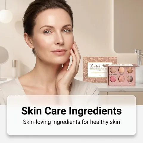 Παλέτα Προσώπου Όλα σε Ένα Ψημένο Bronzer Ρουζ Highlighter Σκιά Ματιών Πολυλειτουργική Παλέτα Περιγράμματος Σετ Μακιγιάζ Μακράς Διαρκείας