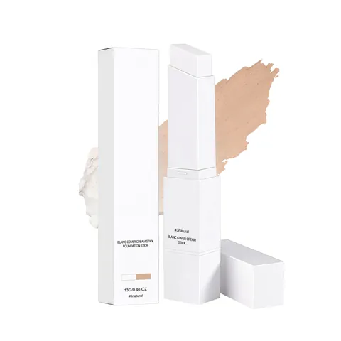 Blanc Cover Cream Foundation Stick Natural Finish Concealer Stick Long Lasting Hydrating Brightening Face Makeup Stick