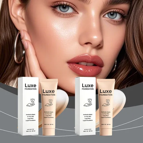 Luxe Make-up Αλλαγής Χρώματος SPF 50 Υγρό Καλυπτικό Προσώπου Μεγάλης Διάρκειας Αντηλιακό Ενυδατικό Μακιγιάζ Προσώπου