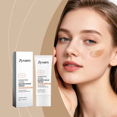 Crema BB Hidratante con Color Luz Natural Corrector Base de Maquillaje Piel Suave Tono Uniforme Maquillaje Facial Mujer
