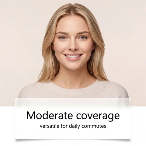 Fondotinta Zephoco 3-in-1 Luminous Skin a Lunga Durata Idratante Opaco per il Viso Tonalità Naturale Flacone in Vetro Crema SPF 15