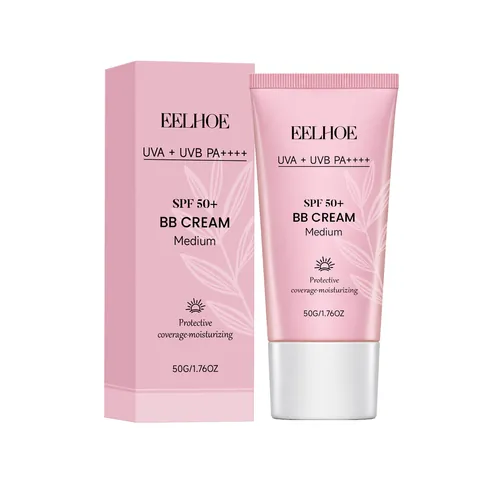 EELHOE Προστατευτική BB Cream SPF 50 PA Μεσαία Απόχρωση Ενυδατικό Concealer Αντηλιακό Foundation Για Γυναικείο Μακιγιάζ Ομορφιάς