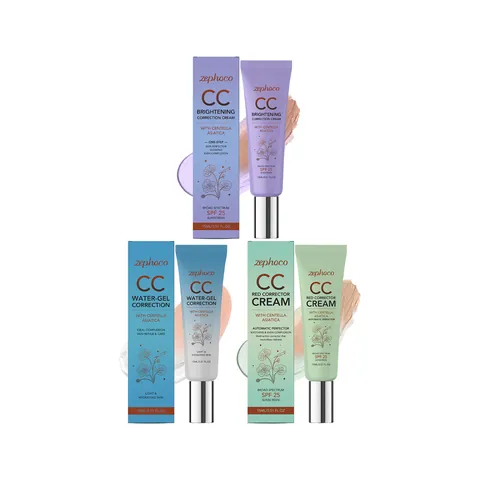Zephoco CC Κρέμα που Αλλάζει Χρώμα SPF 25 Βάση Διόρθωσης Ελαφριά Μεγάλης Διάρκειας Ενυδατική Centella Asiatica Μακιγιάζ