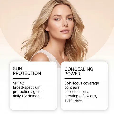 Zephoco Advanced BB Cream SPF 42 PA+++ Base Correctora Hidratante Con Ácido Hialurónico y Ceramidas Para Uso Diario