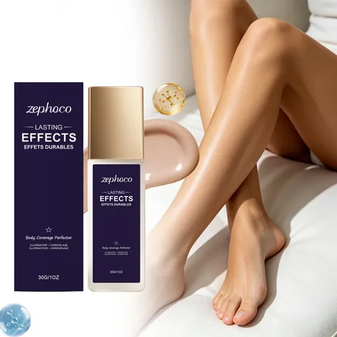 Zephoco Body Coverage Perfector Natural Shade Waterproof Body Concealer For Tattoos Scars Blemishes Body Foundation Cream