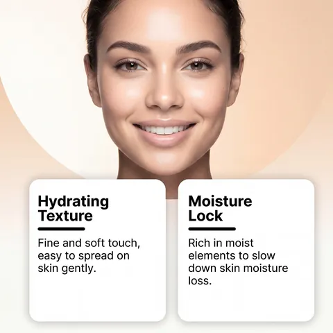 zephoco Crema Hidratante con Color de Colágeno Base de Maquillaje Hidratante Correctora Ligera de Larga Duración Base de Maquillaje Natural Blanco Marfil