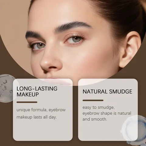 Zephoco Professional Eyebrow Stamp Kit Gray Black Eyebrow Powder Makeup Set With 10 Stencils Spoolie Brush Natural Shaping Long Lasting