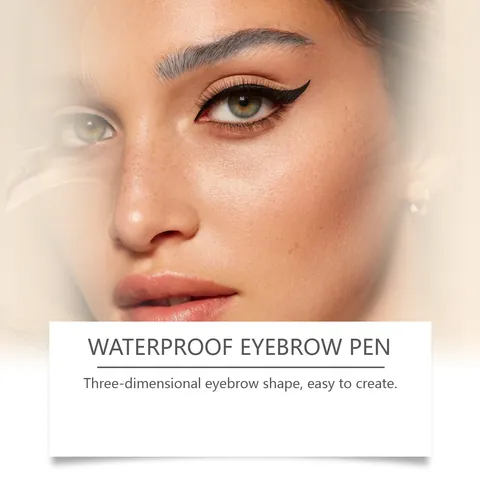 ZEPHOCO Four-Prong Waterproof Eyebrow Pen Natural Microblading Long Lasting Liquid Eyebrow Pencil For Women Daily Eye Makeup