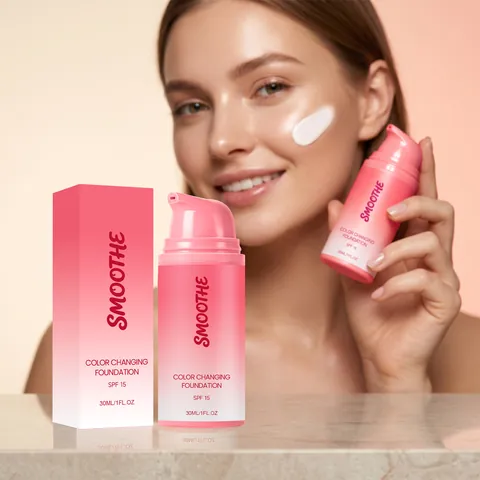 Smoothe Make-up Αλλαγής Χρώματος Λεία Υφή Υγρό Make-up Προστασία από τον Ήλιο Ομοιόμορφος Τόνος Δέρματος Μακιγιάζ Προσώπου για Γυναίκες