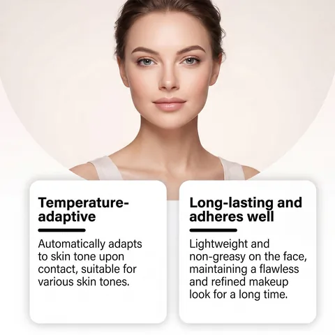 Color Changing Foundation SPF 50 Natural Finish Lightweight Liquid Concealer For Women Daily Face Makeup Long Lasting