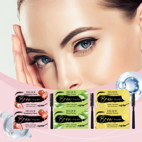 EELHOE Eyebrow Styling Wax Long Lasting Waterproof Brow Shaping Gel Aloe Lemon Strawberry Scented Brow Soap With Brush Natural Makeup
