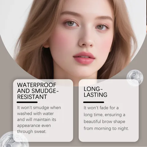 Zephoco Waterproof Double Ended Eyebrow Pencil Light Brown Long Lasting Smudge Proof Natural Eye Makeup Tool With Brow Brush