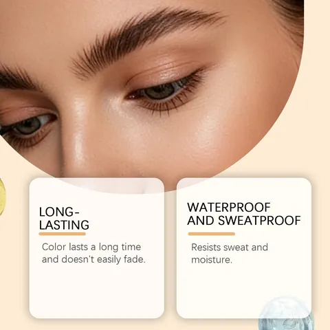 zephoco Kit de Tinte para Cejas de Larga Duración Crema de Tinte Semipermanente Impermeable Con Pincel y Bandeja de Mezcla