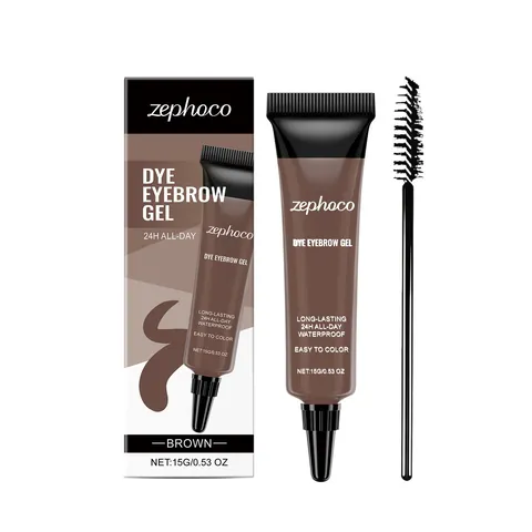 Brown Waterproof Long Lasting Eyebrow Gel With Sculpting Brush Smudge Proof Professional Eye Makeup Shaping Cosmetic Women