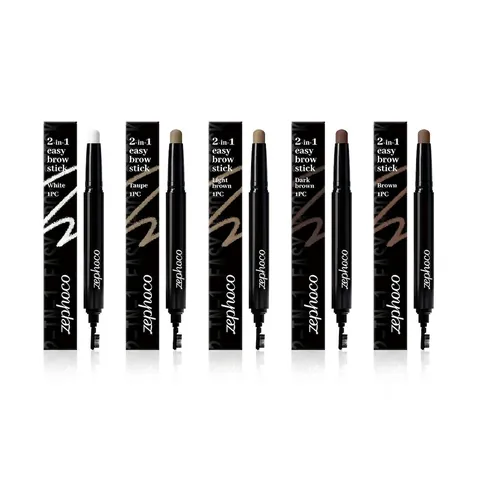 ZEPHOCO Double-Ended Eyebrow Pencil With Brow Brush Smooth Natural Brow Liner Smudge-Proof Eye Makeup Tool For Women Daily Look