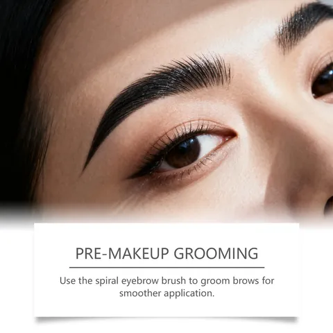 Zephoco Double-Headed Eyebrow Pencil Waterproof Long Lasting Black Eye Brow Pen With Brush For Women Daily Makeup Beauty Tool
