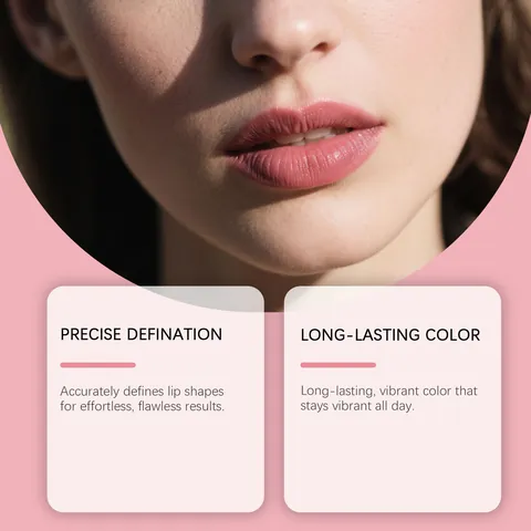 Professioneller Rotierender Lippenkonturenstift Präzise Definition Wasserdicht Langanhaltend Glatt Matt Lippen Make-up Für Damen Alltag Dating