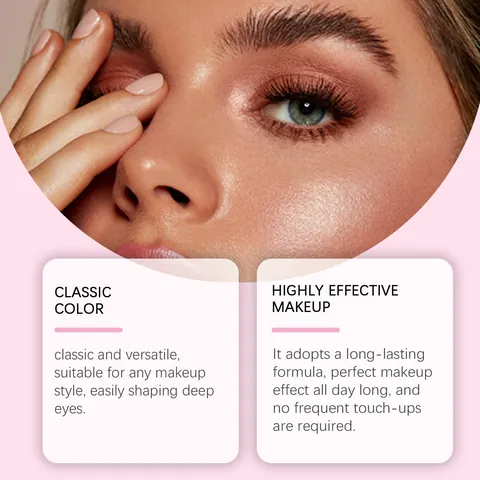 Zephoco Matte Pink Single Eyeshadow Palette Long Lasting High Pigment Natural Waterproof Smudge Proof Smooth Eye Makeup For Women