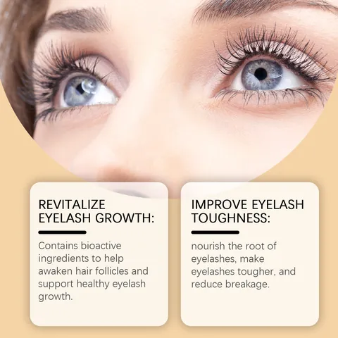 Hoygi Eyelash Growth Serum Natural Eyelash Enhancer For Long Thick Curled Lashes Nourishing Eye Makeup For Women