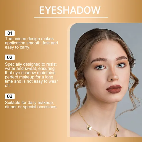 EELHOPE Matte Creamy Eyeshadow Stick Long Lasting Waterproof Shimmer Brown Rose Gold Pink Golden Yellow Eye Makeup Stick Pen