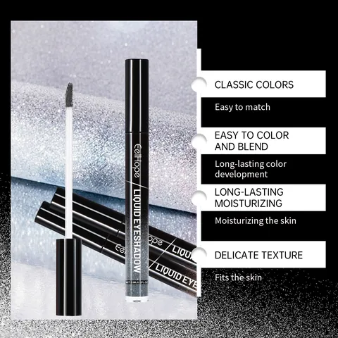 Glitter Liquid Eyeshadow High Pigmented Long Lasting Shimmering Metallic Eye Makeup Waterproof Shiny Eye Shadow For Women