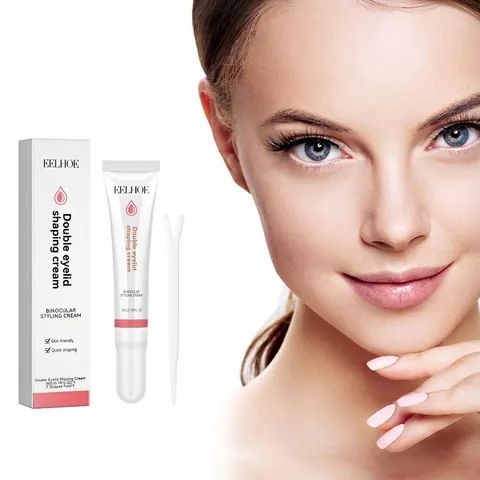 EELHOE Crema Moldeadora de Doble Párpado Con Horquilla en Y Invisible Natural Crema de Peinado de Ojos de Larga Duración