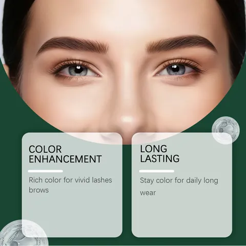 Zephoco Plant Extract Eyebrow Eyelash Tinting Cream Waterproof Long Lasting Natural Brows Lashes Dyeing Tool For Women Makeup