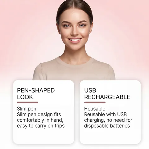 Recortador de Cejas Eléctrico para Mujer Depiladora de Cejas Recargable Portátil Eliminador de Vello Facial Con Cabezales de Repuesto USB