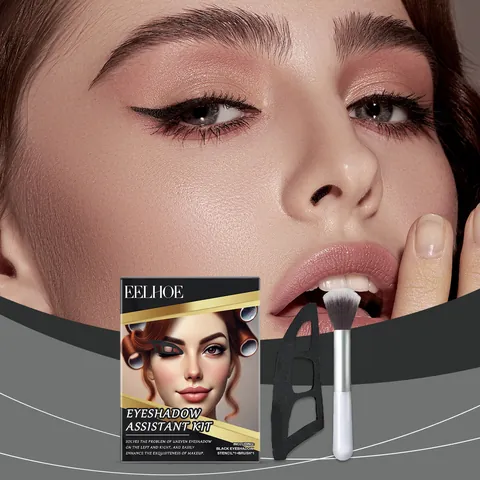 EELHOE Kit de Asistencia para Sombra de Ojos Reutilizable Portátil Juego de Herramientas de Maquillaje de Ojos Con Pincel para Principiantes